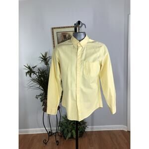 J.Crew Men Slim Button Up Shirt SM Yellow Long Sleeve Cotton Clueless Preppy